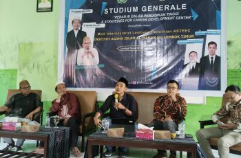 Studium Generale Peran AI dalam Pendidikan Tinggi & Strategies For Career Development Center dirangkaikan MoU Internasional dengan Lembaga Penelitian ASTEEC
